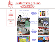 Tablet Screenshot of crestechnologies.com
